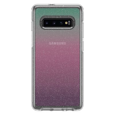 OtterBox Samsung Galaxy S10 Plus Symmetry Clear, Graphic Gradient Energy (Flake/