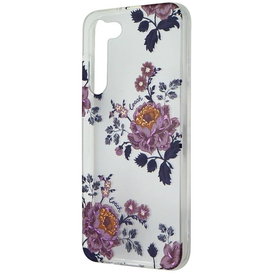 Coach Samsung Galaxy S23 Plus Protective Case, Moody Floral/Purple/Multi/Clear/G