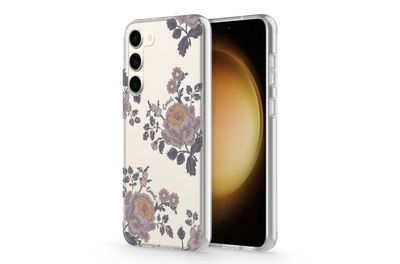Coach Samsung Galaxy S23 Plus Protective Case, Moody Floral/Purple/Multi/Clear/G