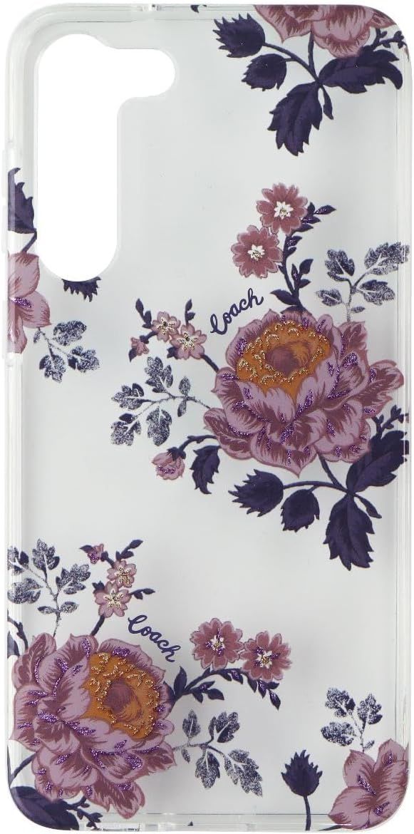 Coach Samsung Galaxy S23 Plus Protective Case, Moody Floral/Purple/Multi/Clear/G