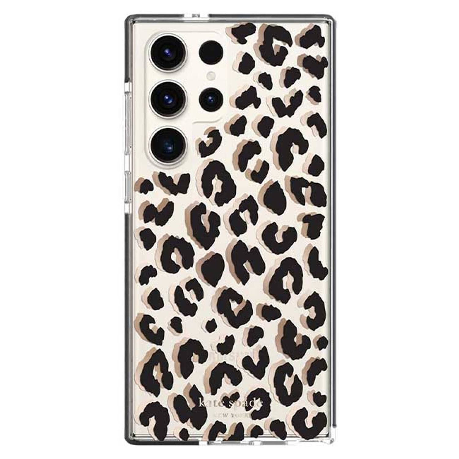 KSNY Samsung Galaxy S23 Ultra Defensive Hardshell Case, City Leopard Black/Gold