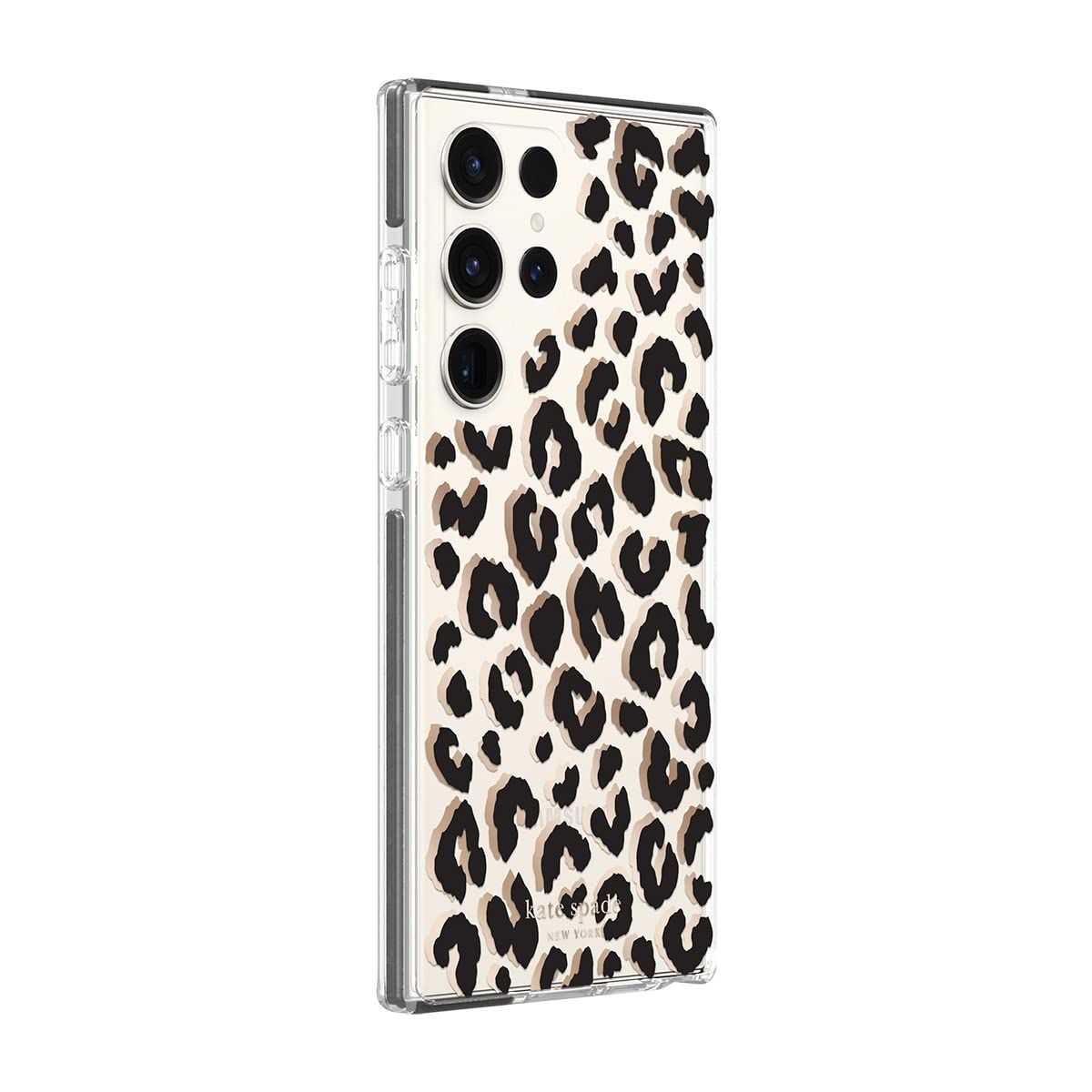 KSNY Samsung Galaxy S23 Ultra Defensive Hardshell Case, City Leopard Black/Gold