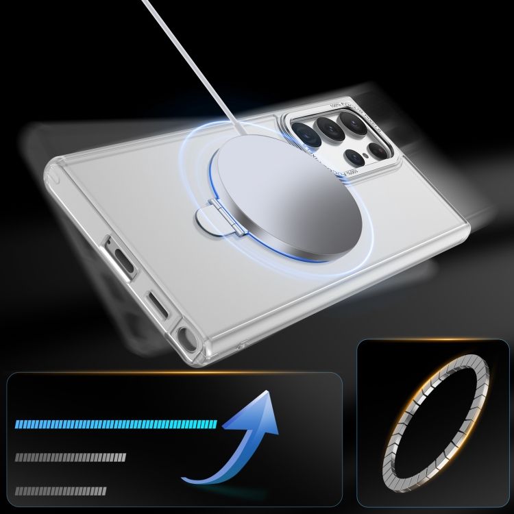 TDG Samsung Galaxy S23 Ultra MagStand Frost Casing, White