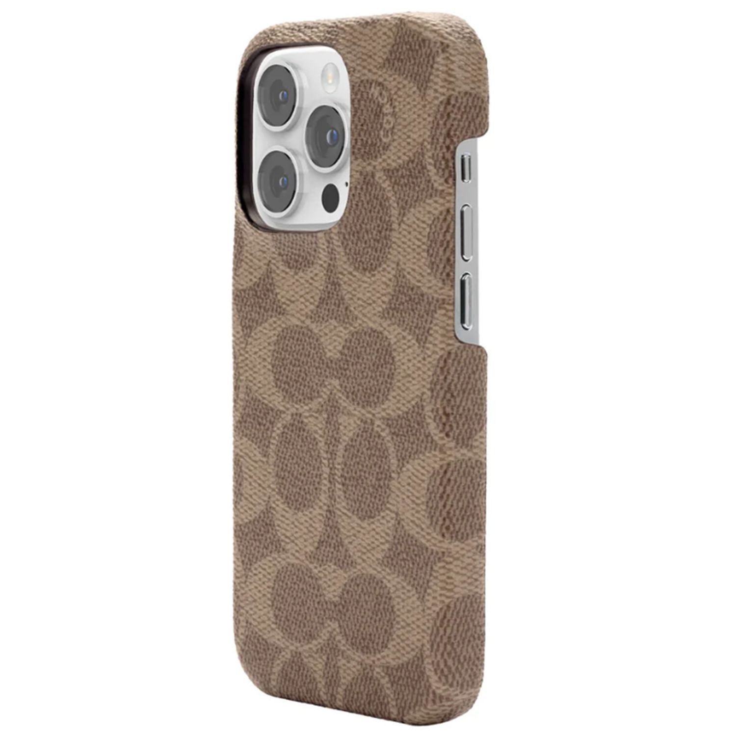 Coach iPhone 14 Pro Max Slim Wrap Case, Signature C Tan
