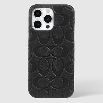 Coach iPhone 14 Pro Max Slim Wrap Case, Signature C Black