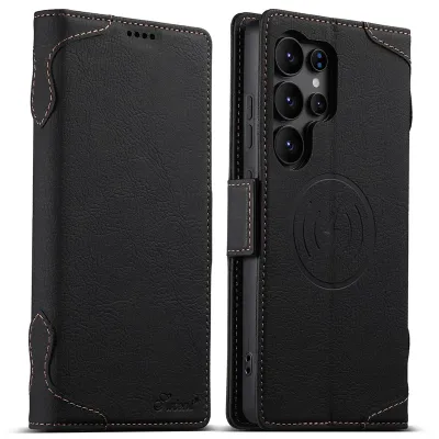 TDG Samsung Galaxy S25 Ultra J7 MagSafe Flip Case, Black