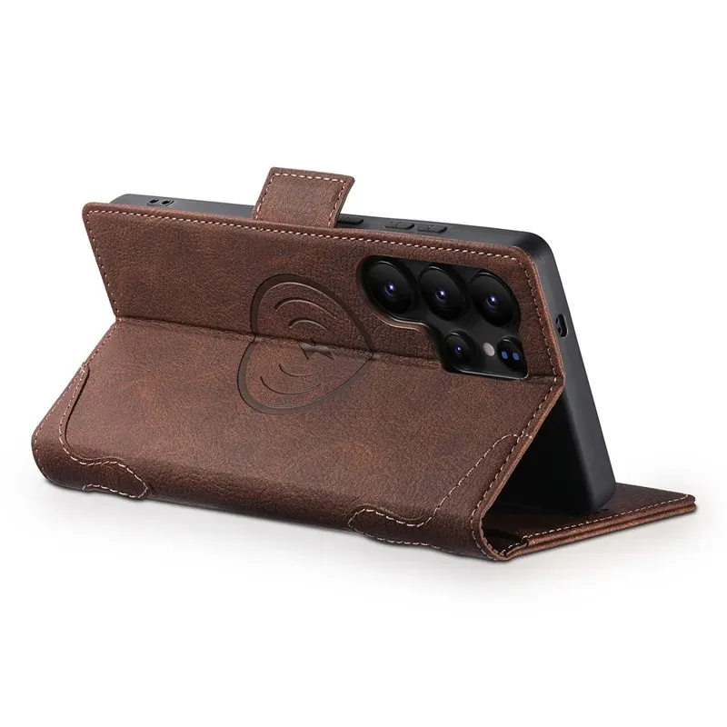 TDG Samsung Galaxy S25 Ultra J7 MagSafe Flip Case, Brown