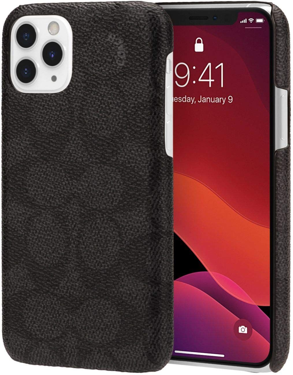 Coach iPhone 11 Pro Slim Wrap Case, Signature C Black