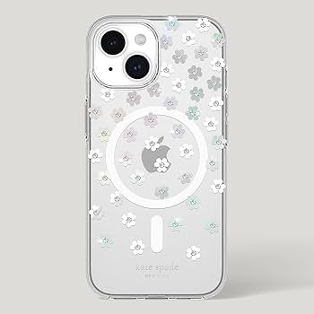 Kate Spade New York iPhone 15 Pro Protective Hardshell Case with MagSafe,Flower