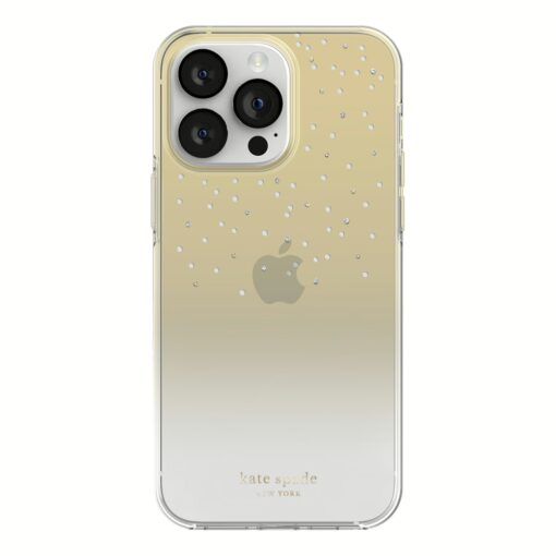 Kate Spade New York iPhone 14 Pro Max Protective Hardshell, Gold Metallic Ombre