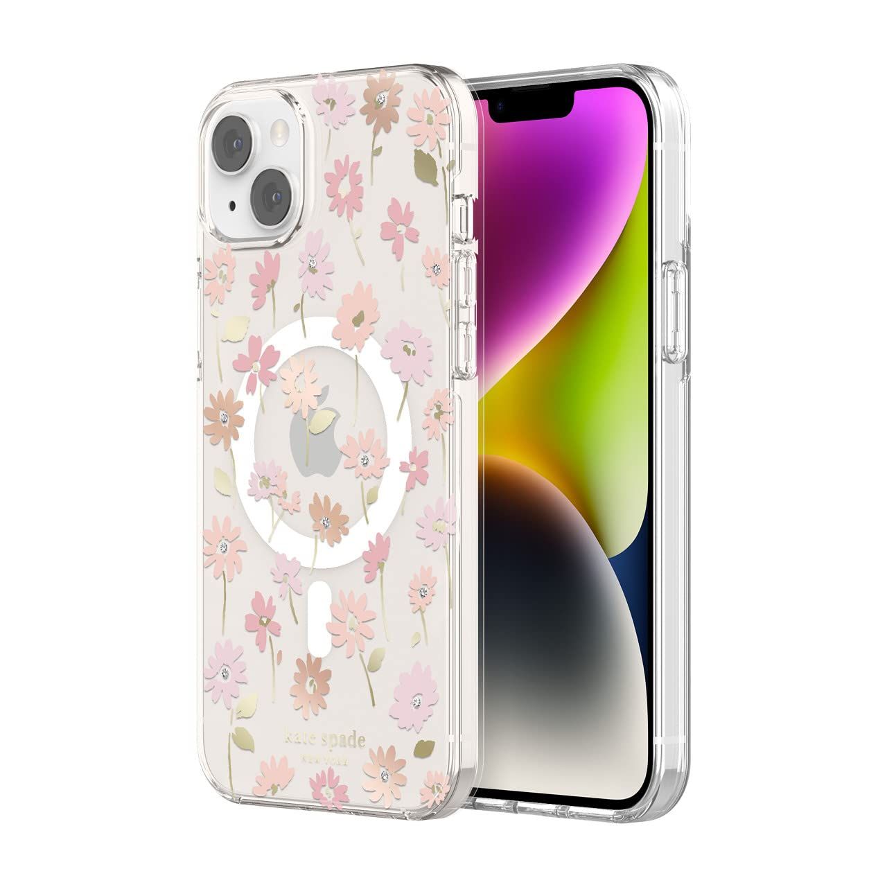 Kate Spade New York iPhone 14 Pro Max Protective Hardshell for MagSafe, Flower P