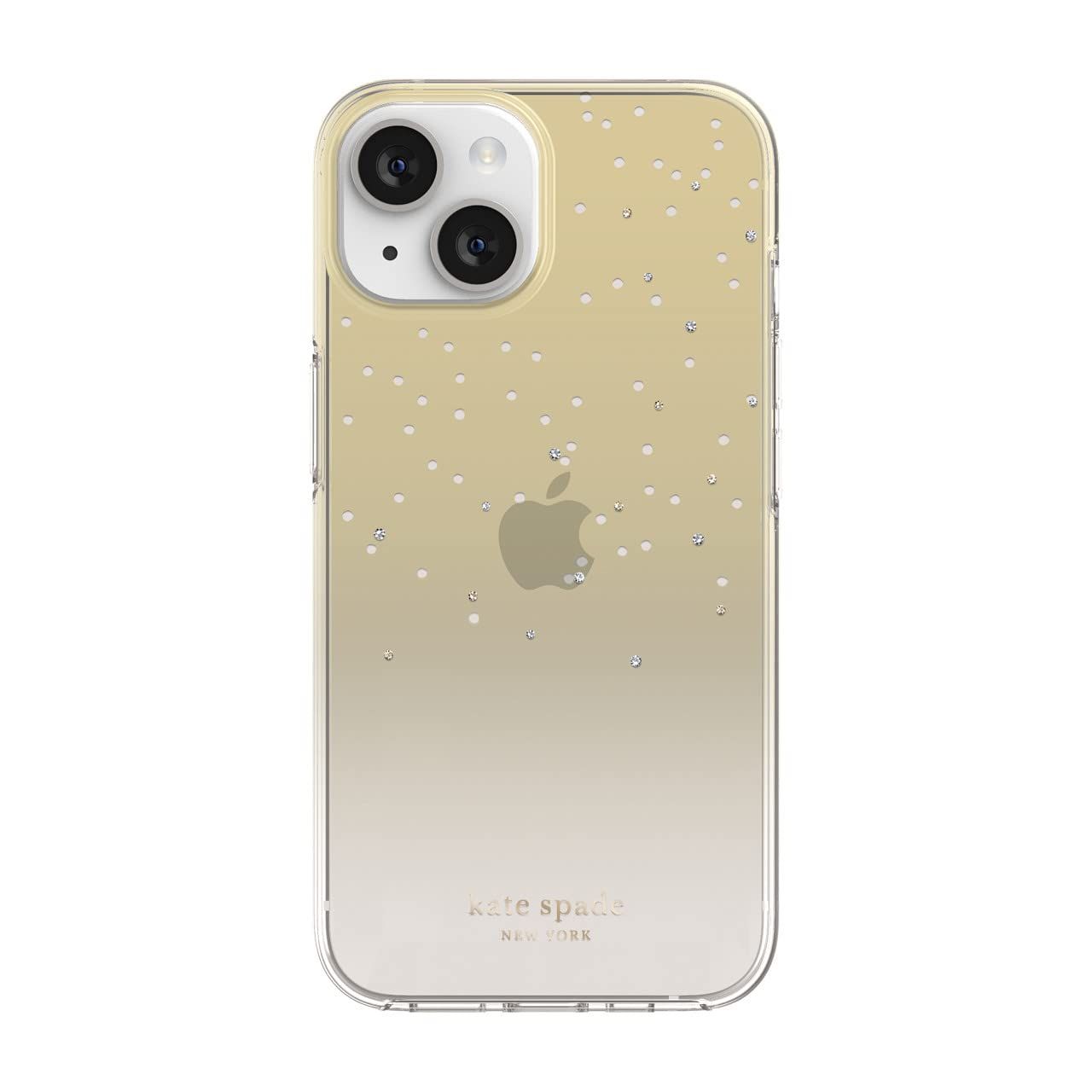 Kate Spade New York iPhone 14 Protective Hardshell, Gold Metallic Ombre