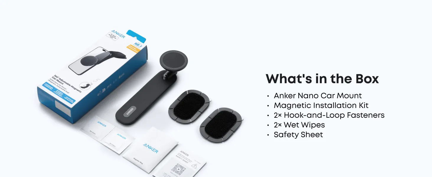 Anker A9110 Nano Foldable Car Holder, Black