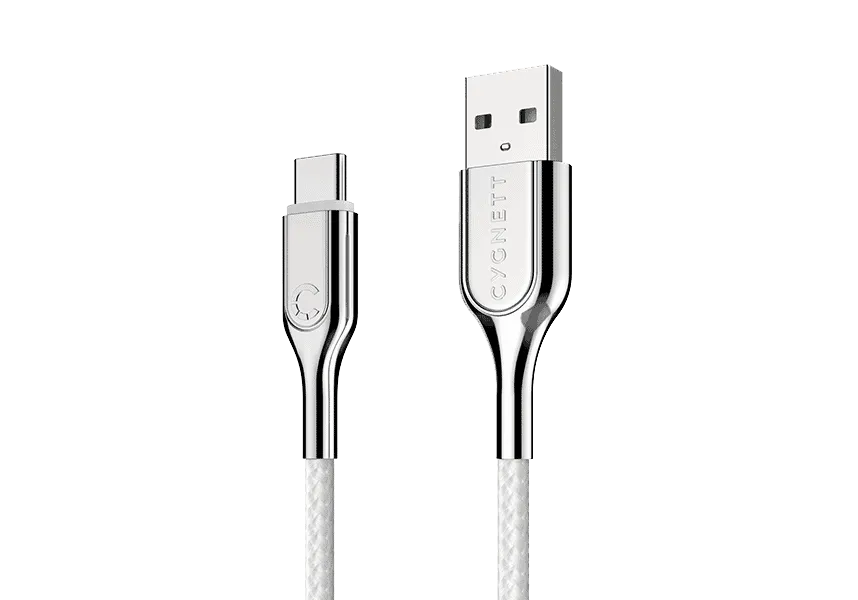 Cygnett Armored 2.0 C to A (3A/60W ) Cable 1M, White