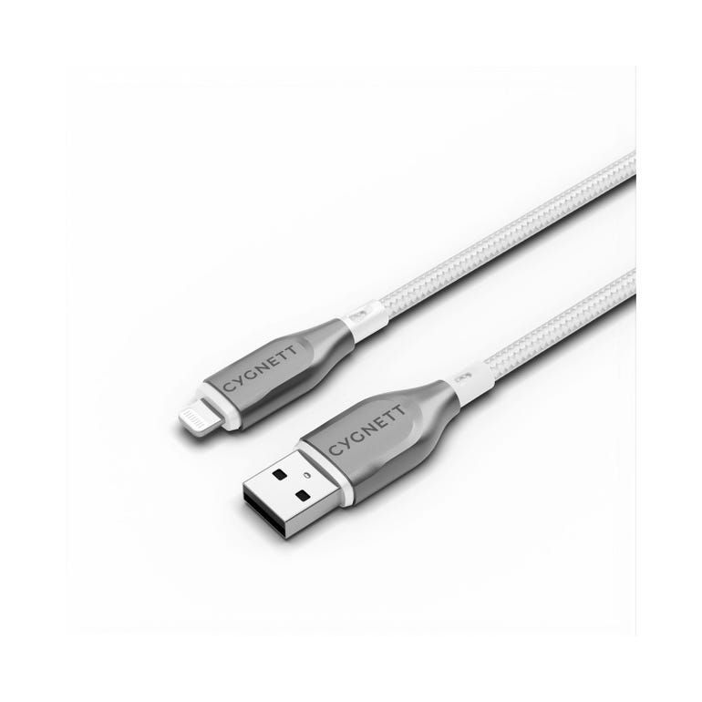 Cygnett Armored Lightning to USB-A Cable 2M, White