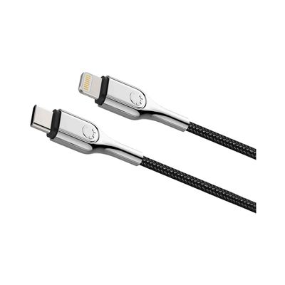 Cygnett Armoured Lightning to USB-C Cable 10cm, Black