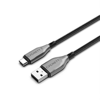Cygnett Armored 2.0 C to A  (3A/60W ) Cable 1M, Black