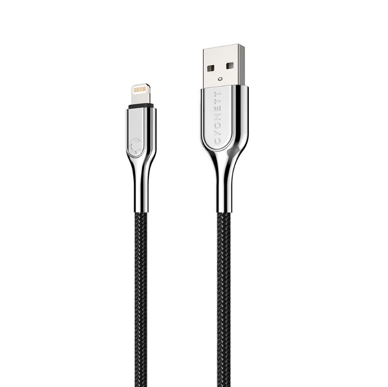 Cygnett Armored Lightning to USB-A Cable 10cm, Black