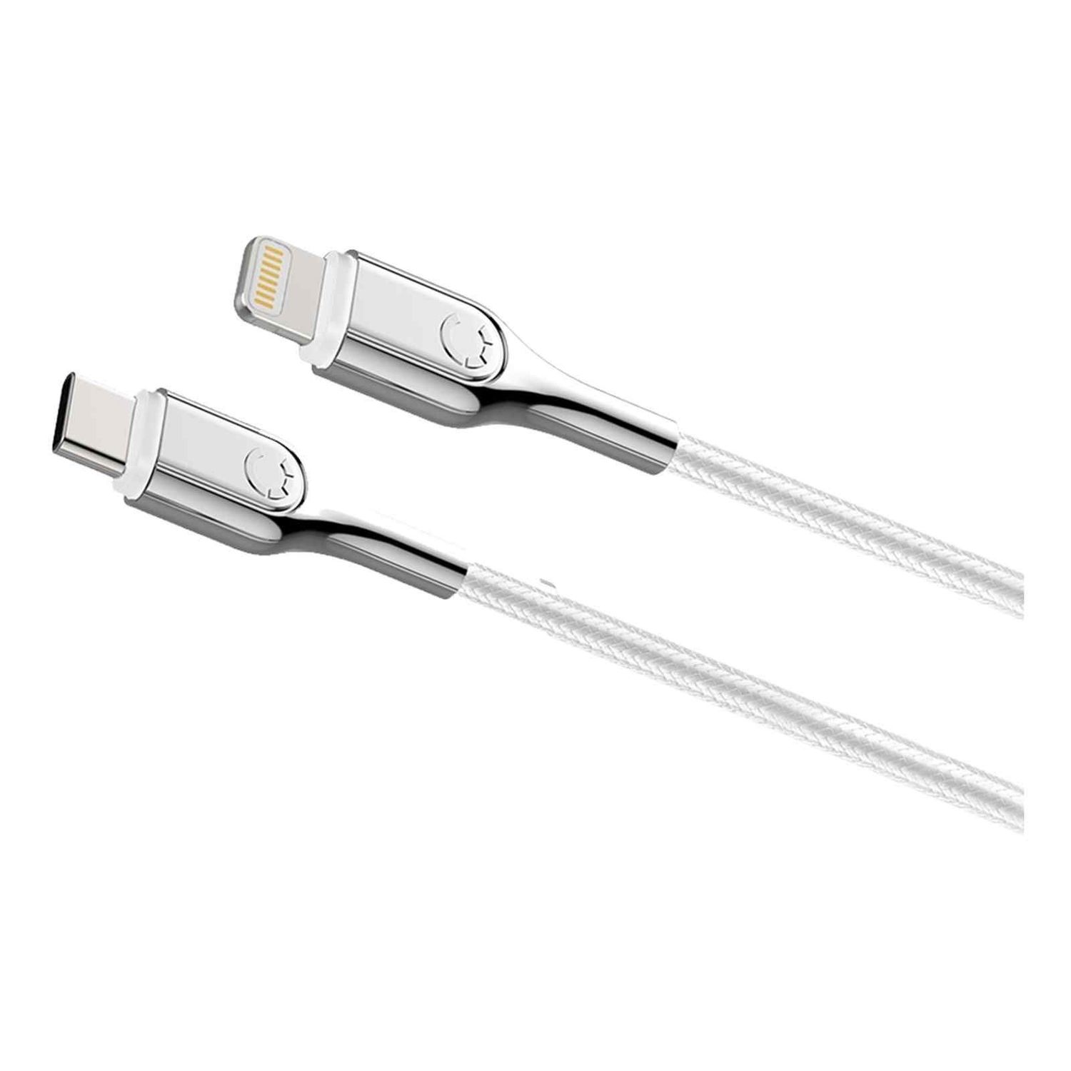 Cygnett Armoured Lightning to USB-C Cable 10cm, White