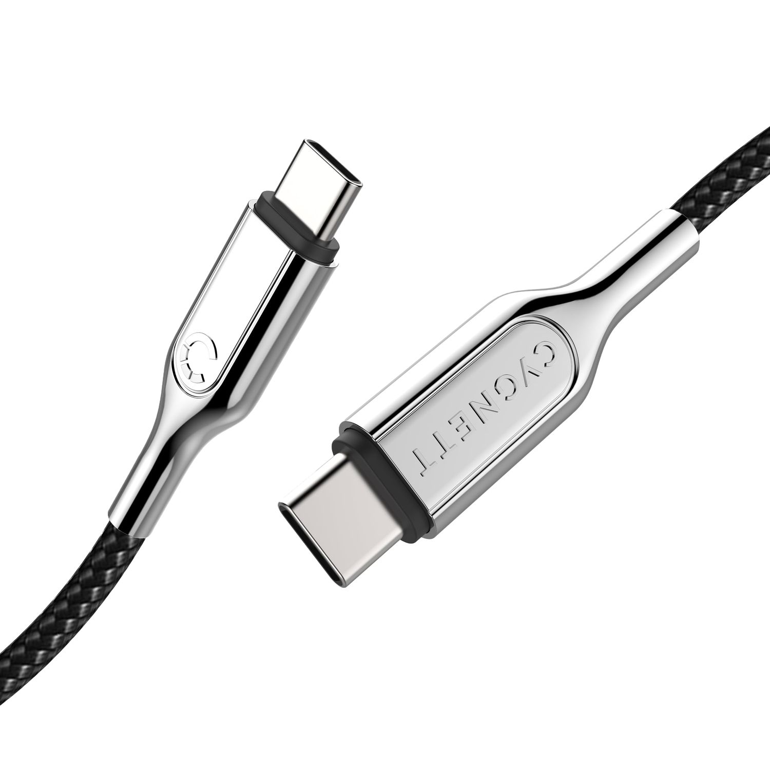 Cygnett Armored 2.0 C to C (5A/100W ) Cable 10cm, Black