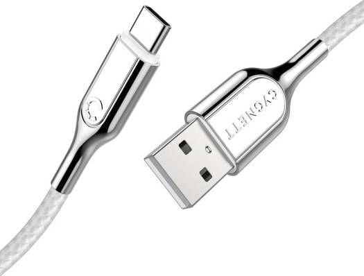Cygnett Armored 2.0 C to A  (3A/60W ) Cable 10cm, White
