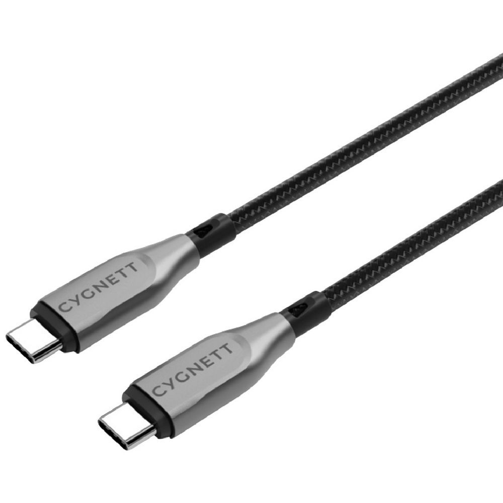 Cygnett Armored 2.0 C to C (5A/100W ) Cable 10cm, Black