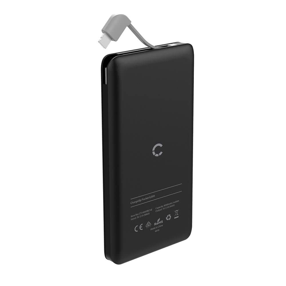 CYGNETT 8,000mAh PB with Lightning Cable, Black