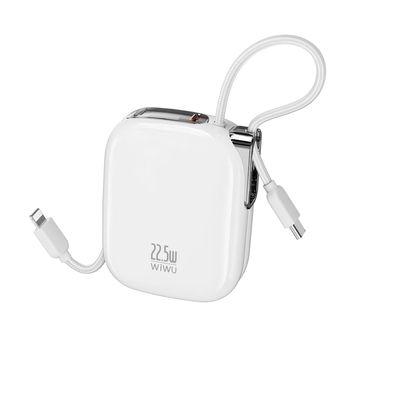 WiWU MH136 Sugar Power Bank 10,000mAh, White WiWU MH136 Sugar Power Bank 10,000mAh, White