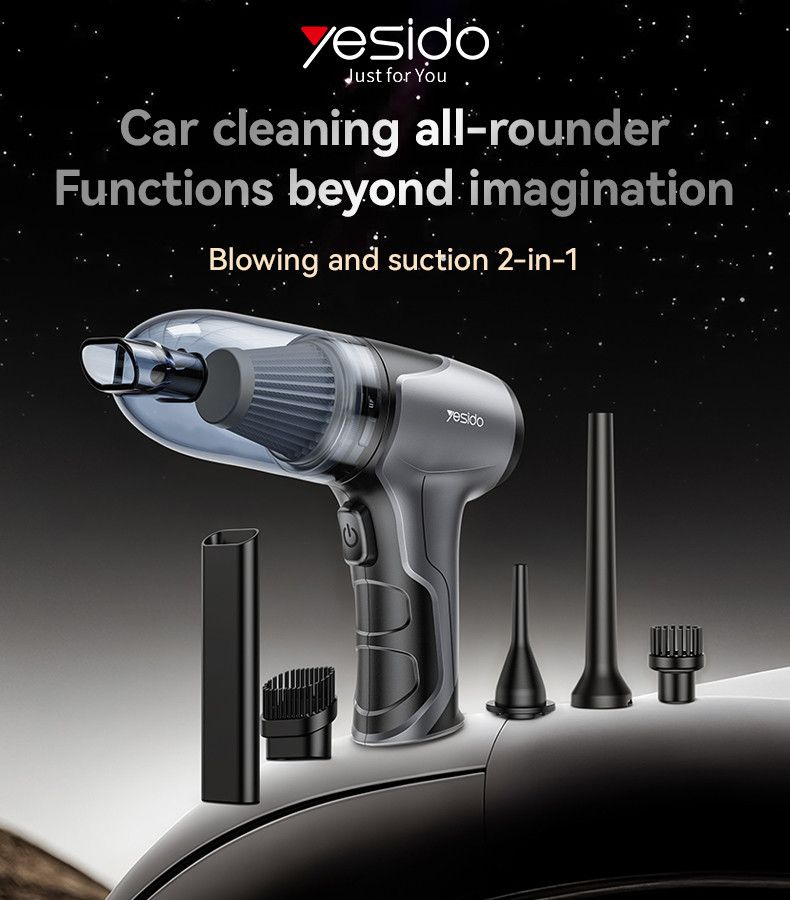 Yesido VC08 Wireless Brushless Motor Duster Vacuum 1000PA Suction