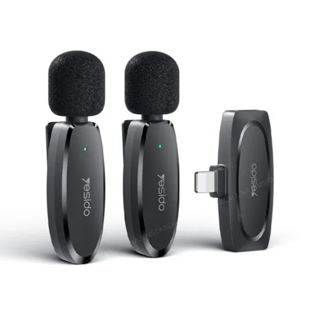 Yesido KR14 Lavalier Mic X2 Universal for Lightning Equipment