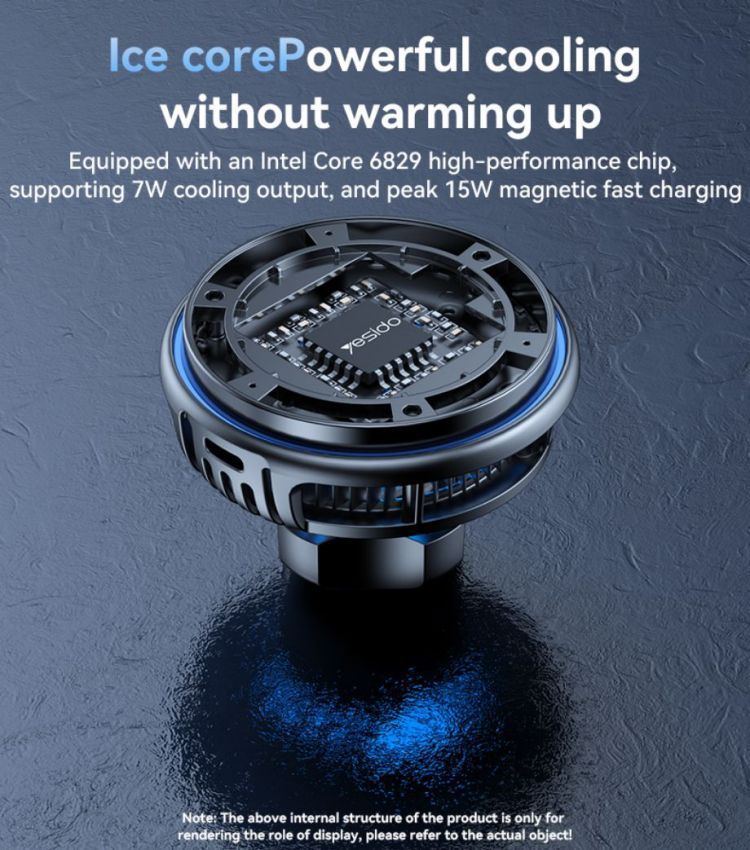 Yesido C311 Ice Cooling Wireless Car Charger