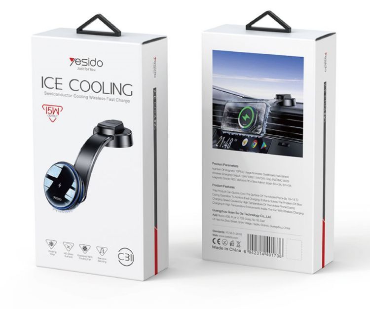 Yesido C311 Ice Cooling Wireless Car Charger