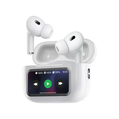 Yesido TWS29 HD LCD Touch Control Wireless Earbuds, White