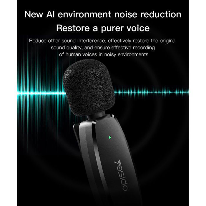 Yesido KR14 Lavalier Mic X2 Universal for Lightning Equipment