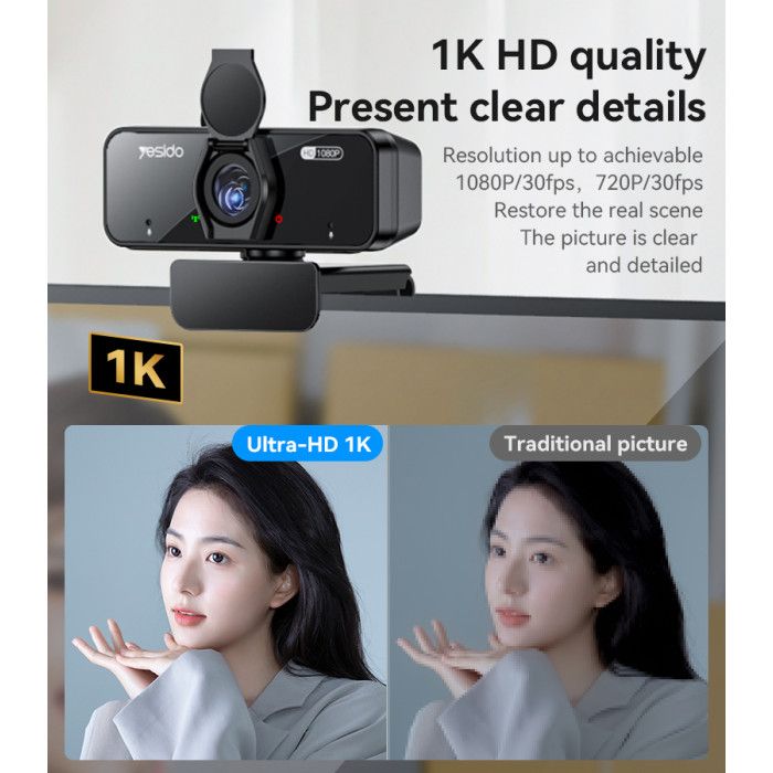 Yesido KM13 USB Webcam 1080P