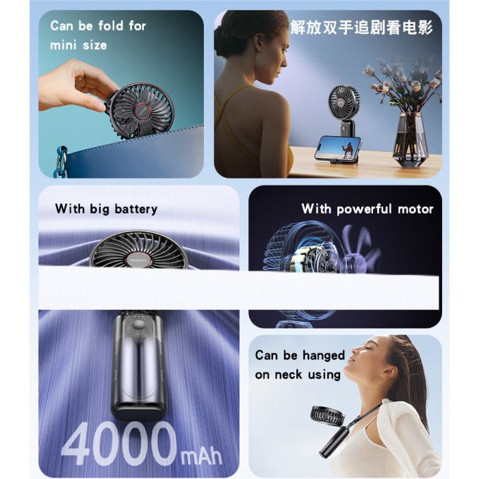 Yesido YF10 Power Bank Fan 4000mAh