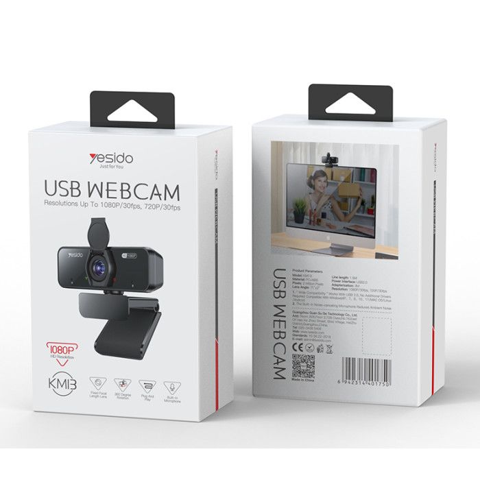 Yesido KM13 USB Webcam 1080P