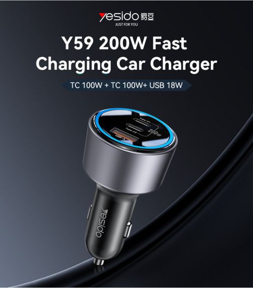 Yesido Y59 Dual 100W PD Car Charger