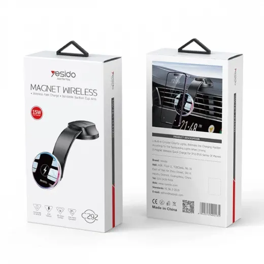 Yesido C292 Magnetic Wireless Car Charger