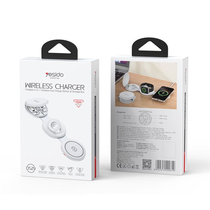 Yesido DS29 5in1 Wireless Charger &amp; Storage Box