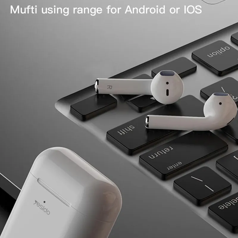 Yesido BT10 Earbuds, White