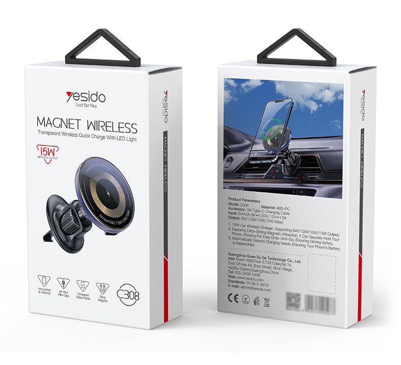 Yesido C308 Magnet Wireless Charger with LED Light