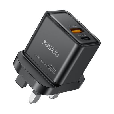 Yesido YC83 GaN Charger 30W, Black