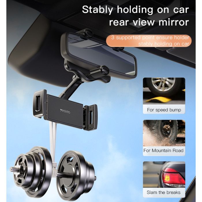 Yesido C196 Rearview Mirror Car Holder