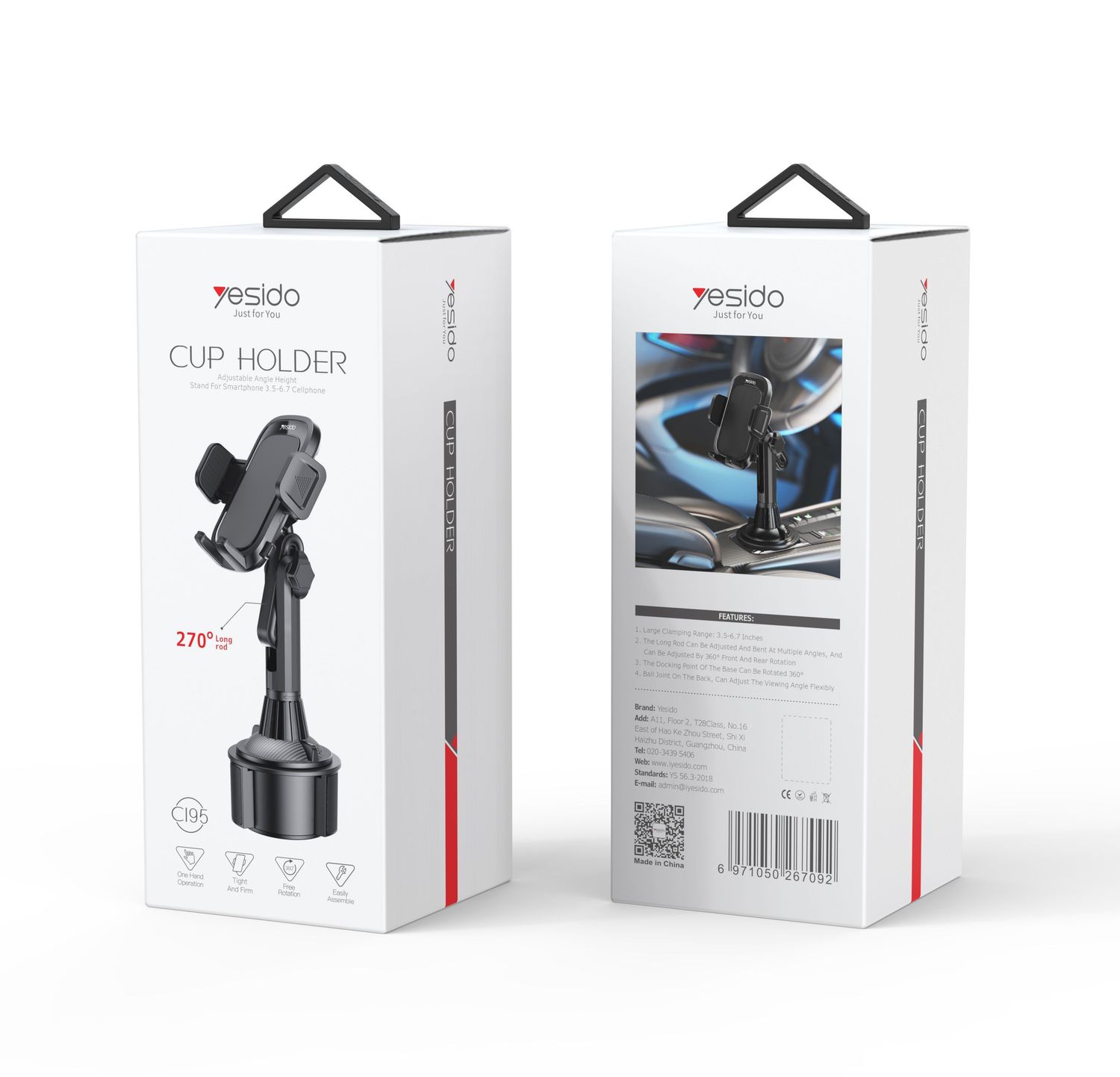 Yesido C195 Cup Car Holder
