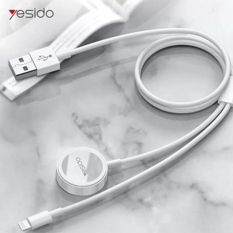 Yesido CA70 2in1 Charging Cable, 1.2M White