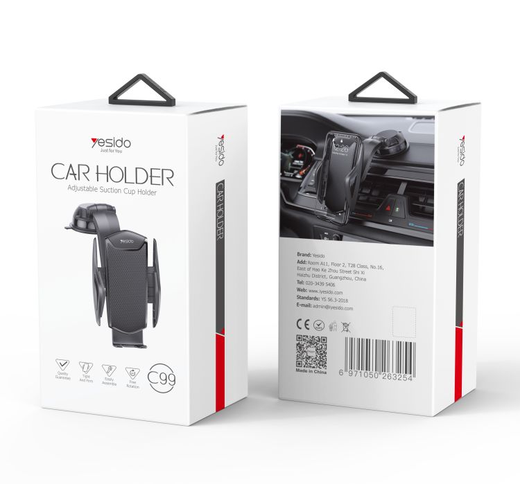 Yesido C99 Car Holder, Black