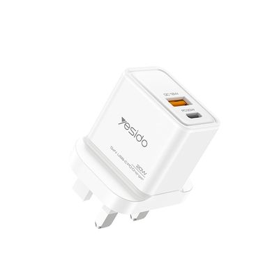 Yesido YC80 GaN Charger 20W, White