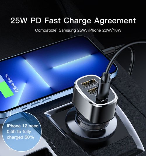 Yesido Y47 PD Output 25W Total 49W Car Charger