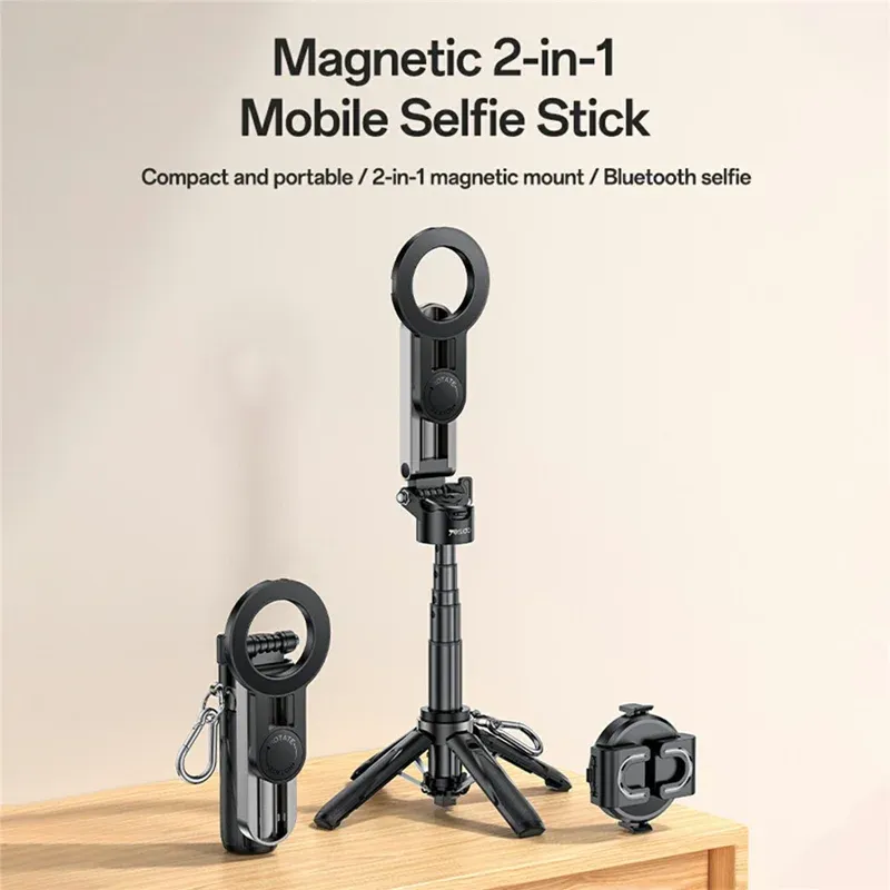 Yesido SF31 2-in-1 Magnet &amp; Clamp Selfie Stick